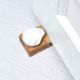 Brown & White Ceramic Wooden Door Stopper
